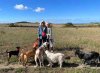 Laura, Clare, Peter, Rufo, Piet, Zape, Kiki & Cora just arrived in Calais on their way from Sunbury-on-Thames, UK for a holiday in Cómpeta in Málaga, S.Spain.